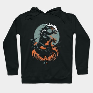 Enigmatic fantasy silhouette Dragon Hoodie